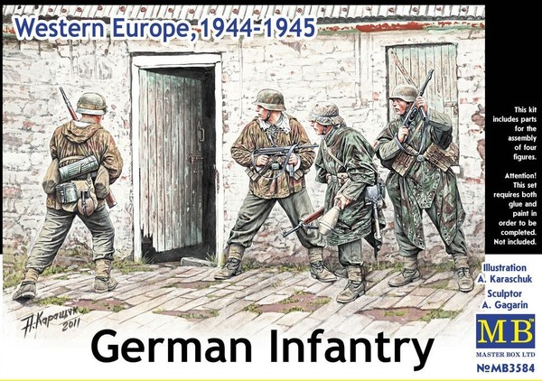 Master Box 3584 German Infantry, Western Europe 1944-45 In 1:35 Figuren Bausatz-image