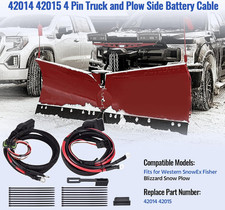 42014 42015 4-Pin Battery Cable Harness Truck  Plow Side Compatible Fisher
