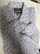 Bonobos LS Shirt Mens Tailored Slim Fit Button Up Collar Cotton 15.5 -33