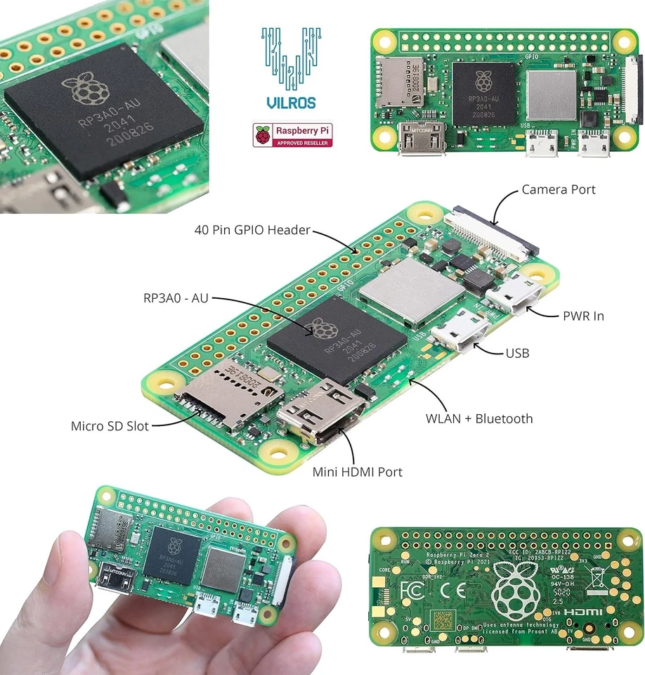 Kit Completo Raspberry Pi Zero 2 W - Multi-Funda, Fuente de Alimentación y Guía de Inicio Rápido Foto 4 de 4