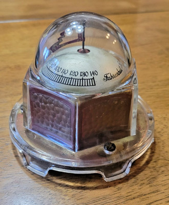 VINTAGE  MOVA PRODUCTS ROUND DESKTOP FAHREHEIT THERMOMETER