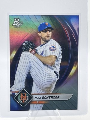 Max Scherzer 2022 Bowman Platinum Topps #32 New York Mets
