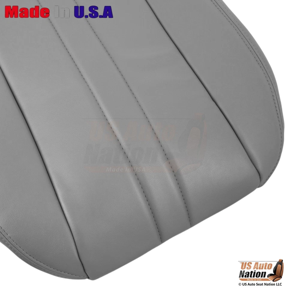 Fundas de asiento inferiores de cuero sintético para Chevrolet Express 1996-2025 peltre medio Foto 4 de 4