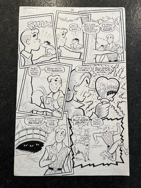 ARCHIE Original Art! penciled by Dan Parent! Signed by Rich Koslowski! Comic Art