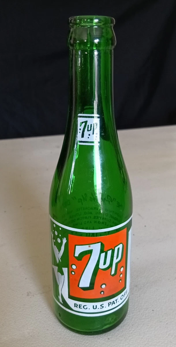 セブンアップ＊７-up＊vintage 1949年製＊コレクタブル 7UP セブンアップ エンボスティンサイン （1960年代ボトル）の通販