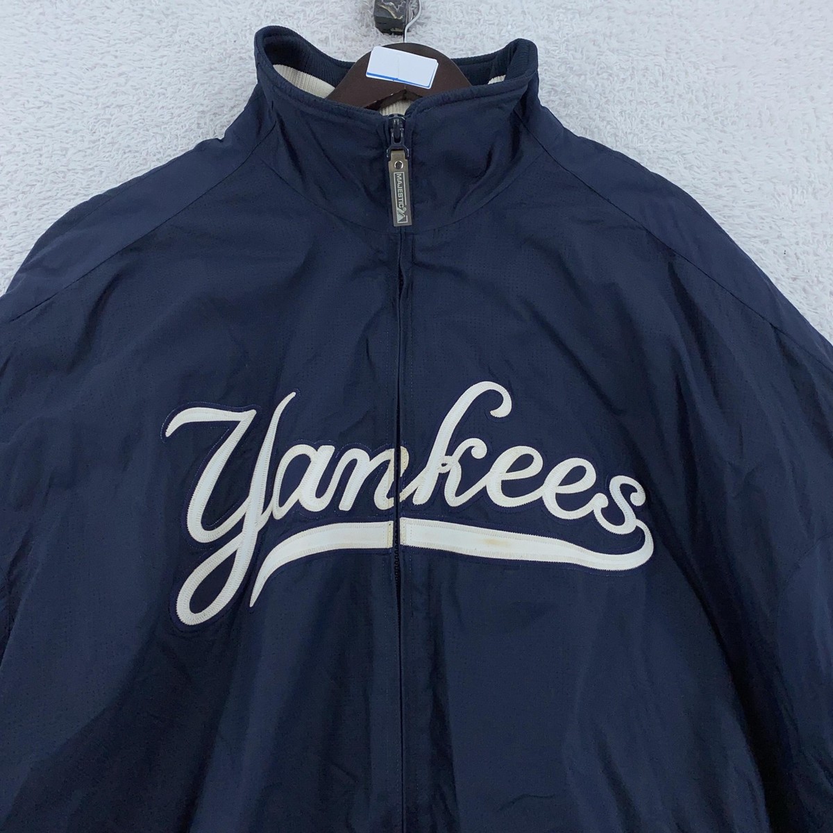 Yankees Majestic Authentic ジャケット ネイビー New York Yankees Jacket Mens 2XL Blue MLB Baseball Majestic