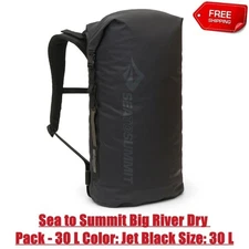 Sea to Summit Big River Dry Pack - 30 L Color: Jet Black Size: 30 L