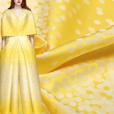 Vente Robe Costume Femme Jacquard À Pois Tissu Mode Brocart Damast Tissu 2Y - Photo 1/4