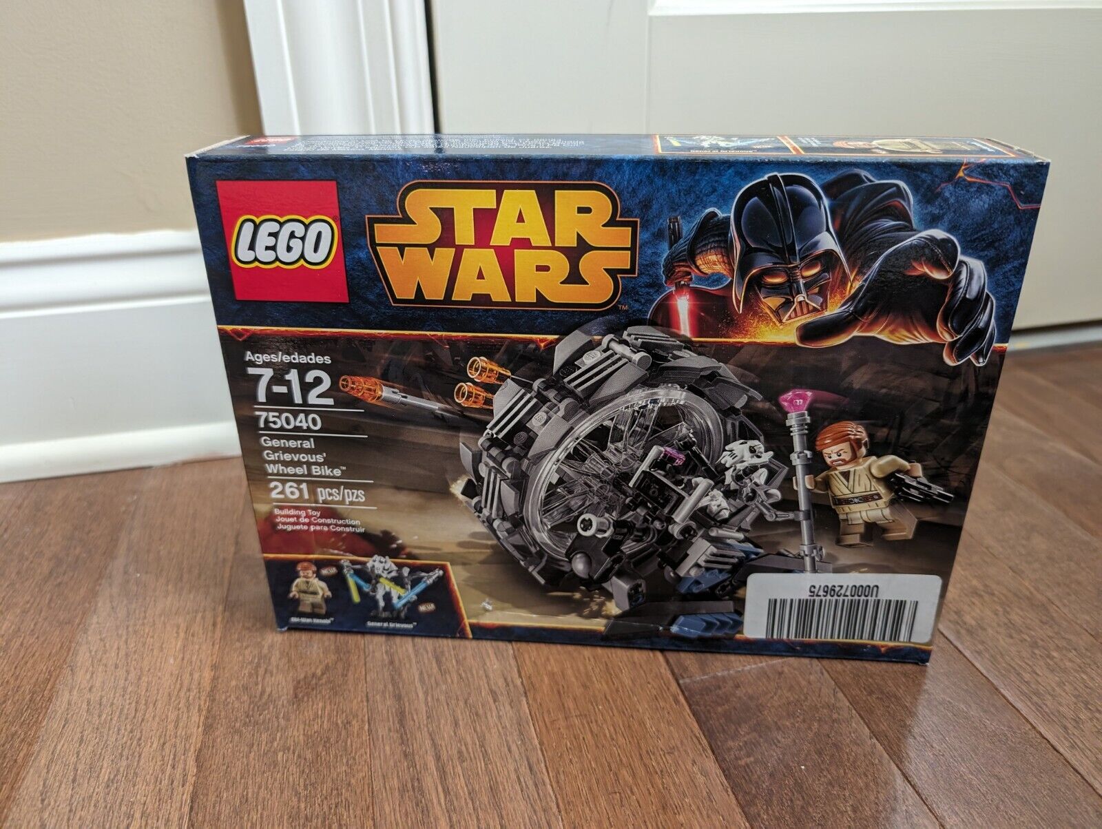 LEGO 75040 Star Wars General Grievous Wheel Bike 2014 NISB. Creased Box, Sticker