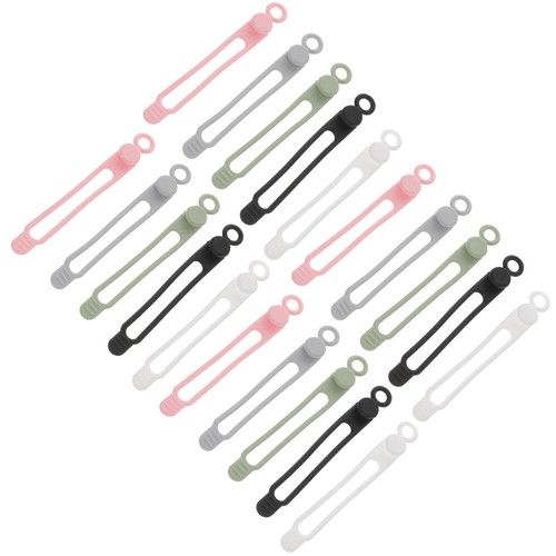 20 Pcs Ties De Gestionnaire Fils Voyage Liens Organisateur Cordon - Photo 3/12