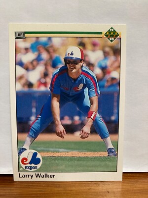 Larry Walker 1990 Upper Deck Baseball Rookie Card Karte Montreal Expos