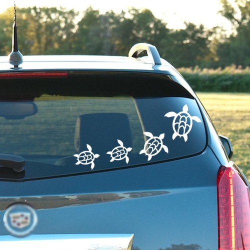 7 Sea Turtle Decals Car windows bathroom, laptop, tablet Tumblers