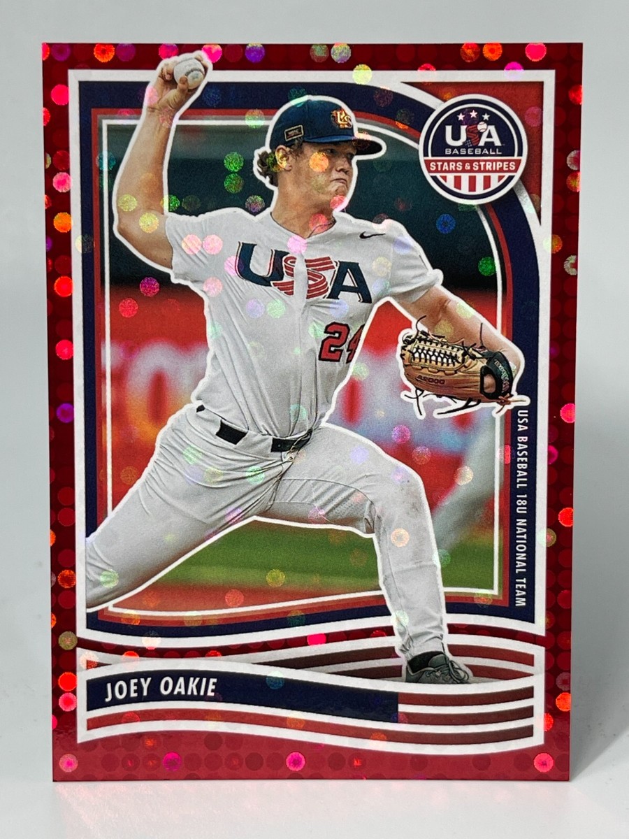 2024 Panini USA Stars & Stripes JOEY OAKIE #96 Red Parallel 181