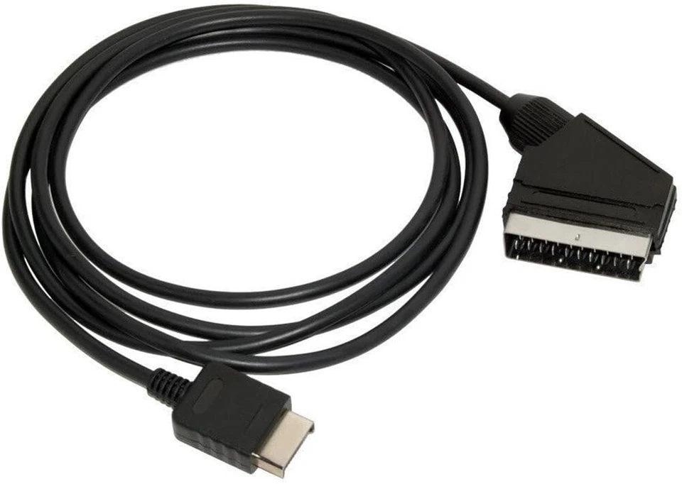 RGB SCART Wire Cable TV AV for Playstation PS1 PS2 PS3 One Slim Line Console - Image 4 of 4