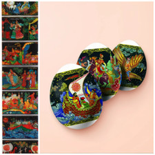 Easter Egg Wraps, Heat Shrink Sleeves, 1 Strip for 7 Eggs, Fairy and Folktales