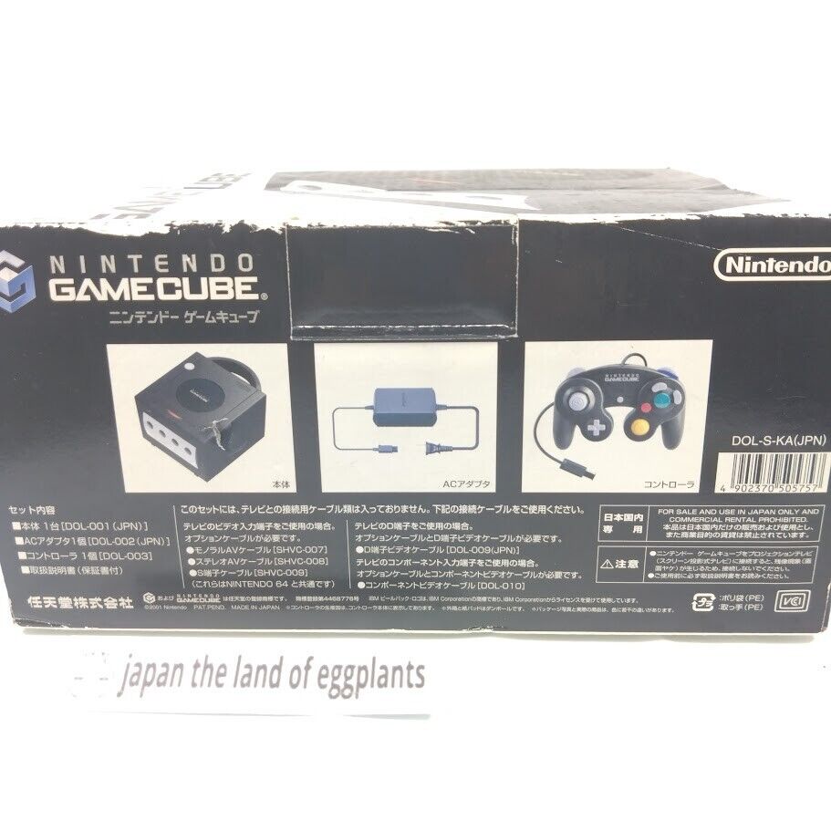 Nintendo GameCube Console Black GC DOL-001 JAPAN Box Serial Nintendo GameCube Console Black GC DOL-001 JAPAN Box Serial