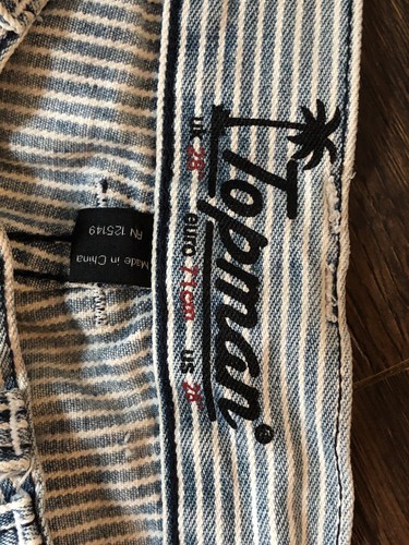 Topman Blue & White Sripe Shorts Size Uk 28 - Picture 5 of 7