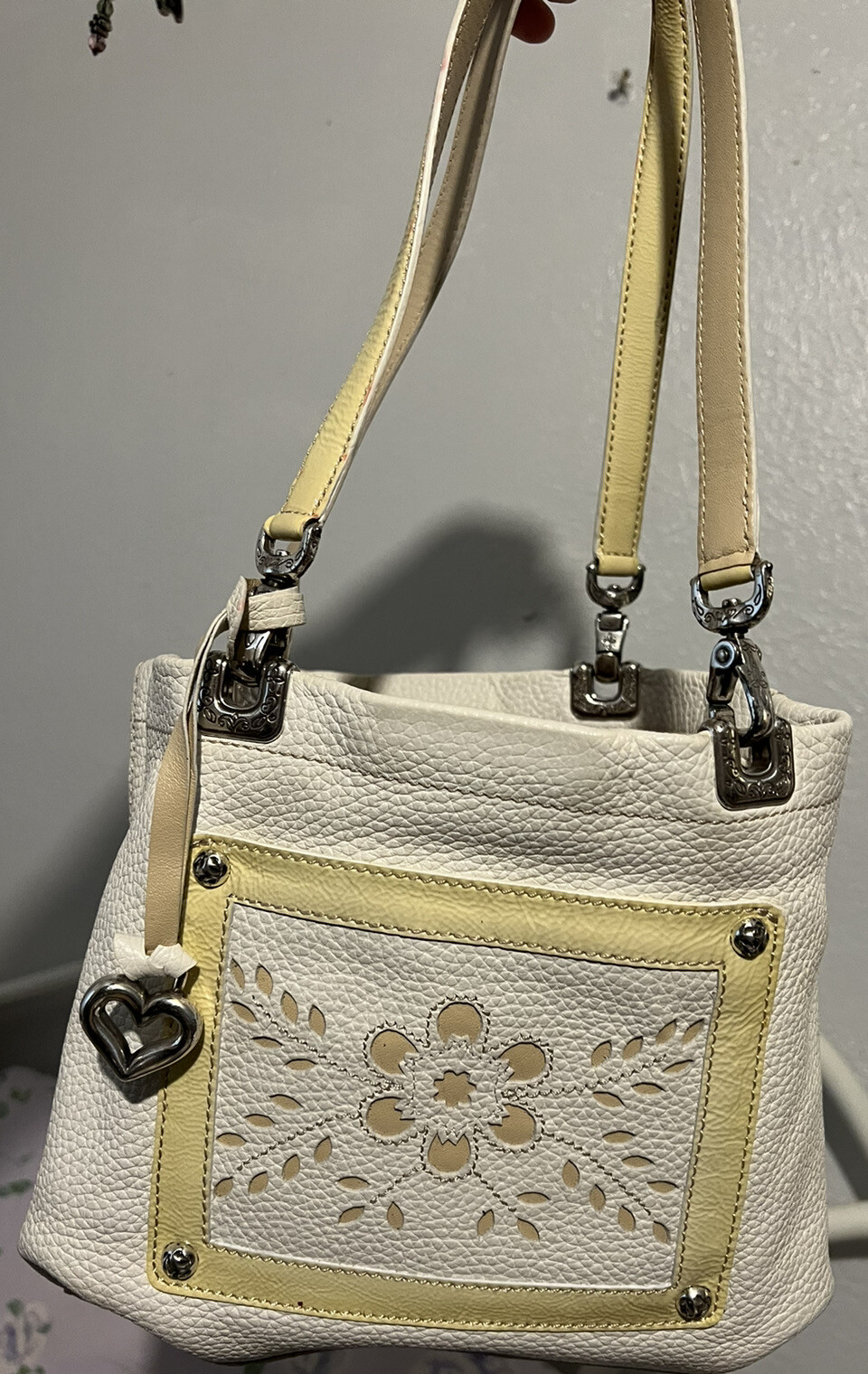 PONY Borsa a mano reversibile BRIGHTON MG fiore e tela fiorita mg 2 in 1 MGPPB