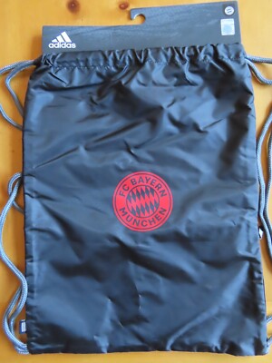 Bayern Munich München adidas Gym Sack Bag Black Bundesliga