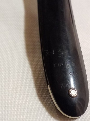 Albero antico marchio H Boker & Co rosso-... n. 101 marchi MT rasoio dritto con marcatura! - Foto 3 di 23