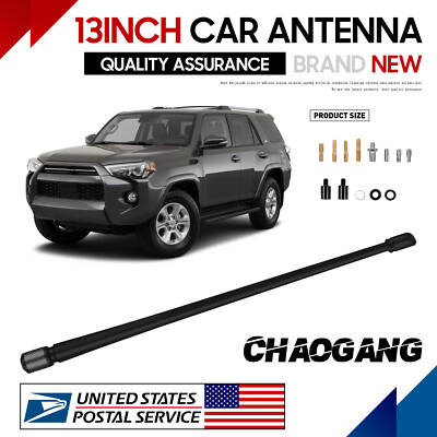 13'' SHORT Custom Flexible Rubber Antenna Mast - For Toyota 4-Runner 1996-2017