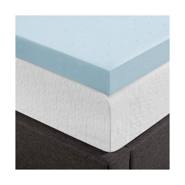 Best Price Mattress 4 Inch Ventilated Memory Foam Topper, Short Queen