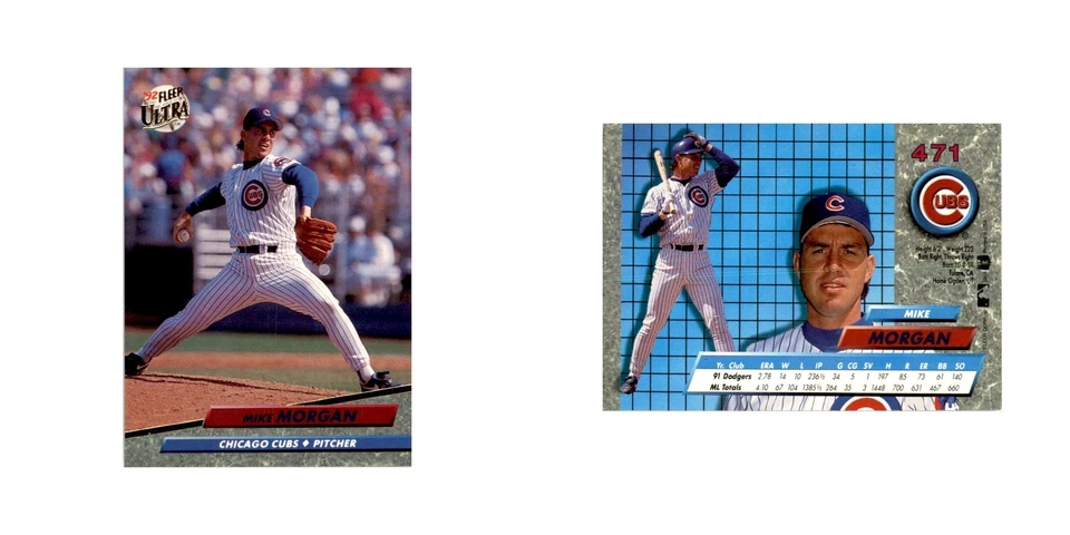 1992 Fleer Ultra Mike Morgan Baseball Cards #471 - Image 3 of 3
