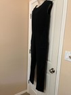 Atelier Delphine Cotton Black Weave Lined Zipper Pockets Sleeveless Jumpsuit Sm — photo 3