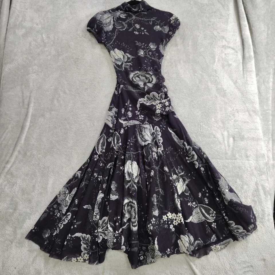 Vestido Jean Paul Gaultier FUZZI S Malla Romance Oscuro Acanalada Capricho Maxi Hada  Foto 3 de 4