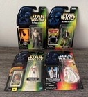 Star Wars POTF2 Figures Lot of 4 '95-97 Princess Leia and Han Solo NEW
