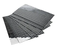 Micro Trader Self-Adhesive Real Glass Mini Mosaic Tiles - Square & Round 5x5mm