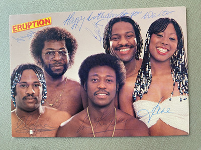 ERUPTION komplett signiert signed Autogrammkarte 10x15 Autogramm