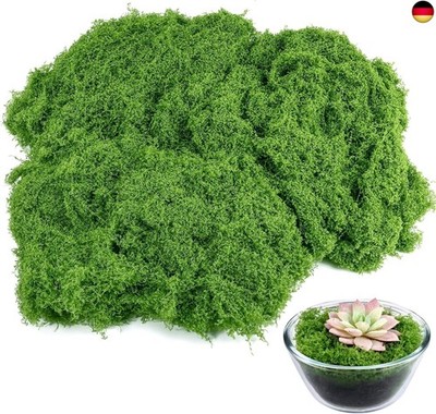 Draupnir 150g Künstliches Moos, Kunstmoos zum Basteln, Kunst Moos Deko Grün, F