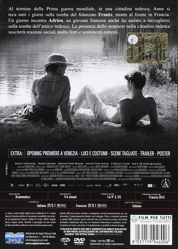 Frantz Dvd (DVD) Pierre Niney Paula Beer Ernst Stötzner Marie Gruber - Imagen 2 de 2