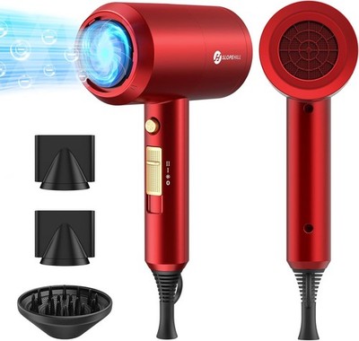 Professional Ionic Hair Dryer, Powerful 1800W Fast Drying Low