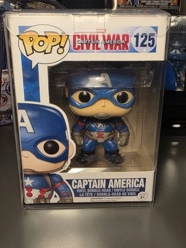 Funko Pop! Captain America Civil War #125 Marvel Vinyl Bobblehead with Protector