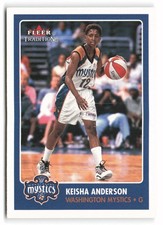 2001 Fleer Tradition WNBA #139 Keisha Anderson Washington Mystics