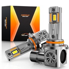 Upgraded Bulbs, 36000LM 6500K Brightness Fog Light Bulbs with Cooling 9012/HIR2