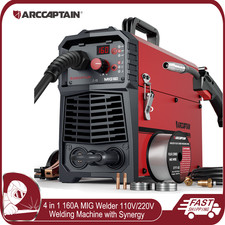 ARCCAPTAIN 160A MIG Welder 4 in 1 MIG/Lift TIG/Stick/Flux Core Welding Machine  