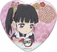 Kanao Tsuyuri Heart-shaped Can Badge Demon Slayer ufotable Collab 6cm (2020)