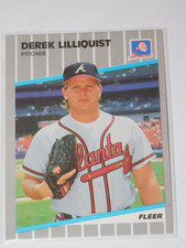1989 FLEER UPDATE DEREK LILLIQUIST ROOKIE CARD #U-73. rookie card picture