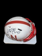 WILL COMPTON Signed NEBRASKA CORNHUSKERS Football Mini Helmet JSA BWTB