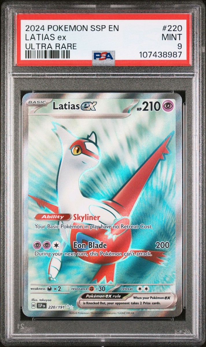 Pokémon TCG Latias ex 220/191 Full Art Ultra Rare Surging Sparks