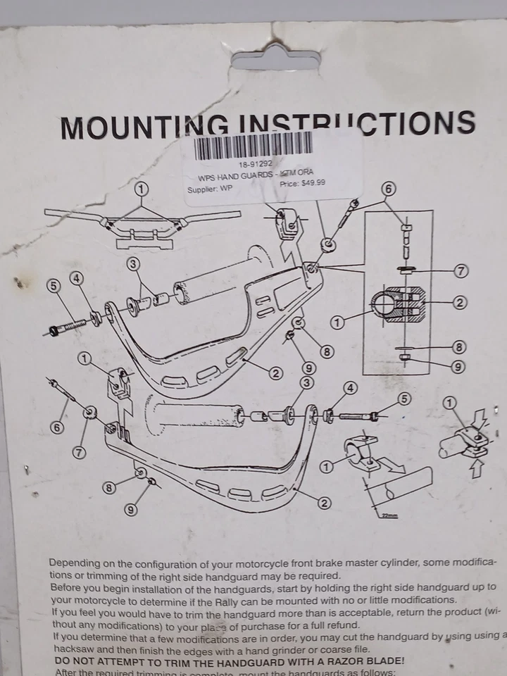 Protetores de mão Fly Racing Orang KTM - Imagem 2 de 4