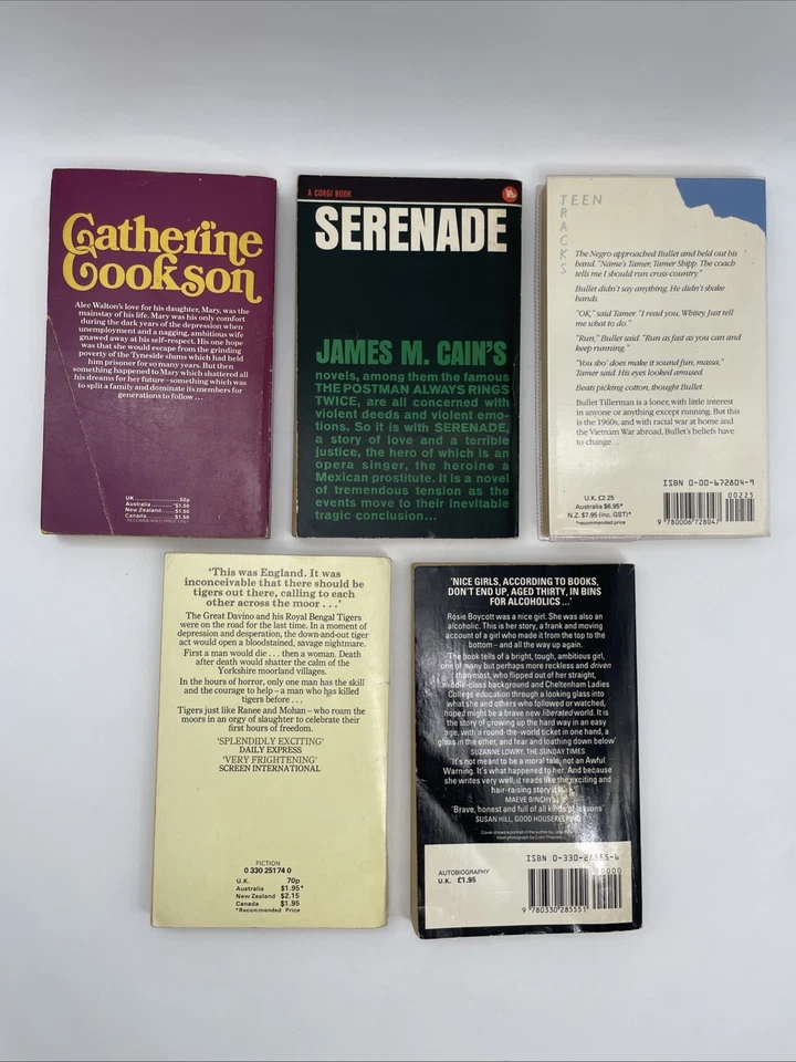 5 Vintage Popular Fiction - Catherine Cookson & British Authors 1960s-80s Foto 2 de 4