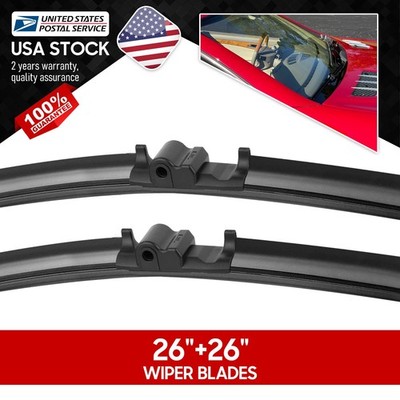Waterproof Side lock 26''+26'' Premium Bracketless Windshield Wiper Blades /pair