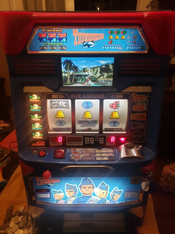 Thunderbird 3 Tabletop Pachinko Slot Machine late 90's early 2k Working! USA!!!