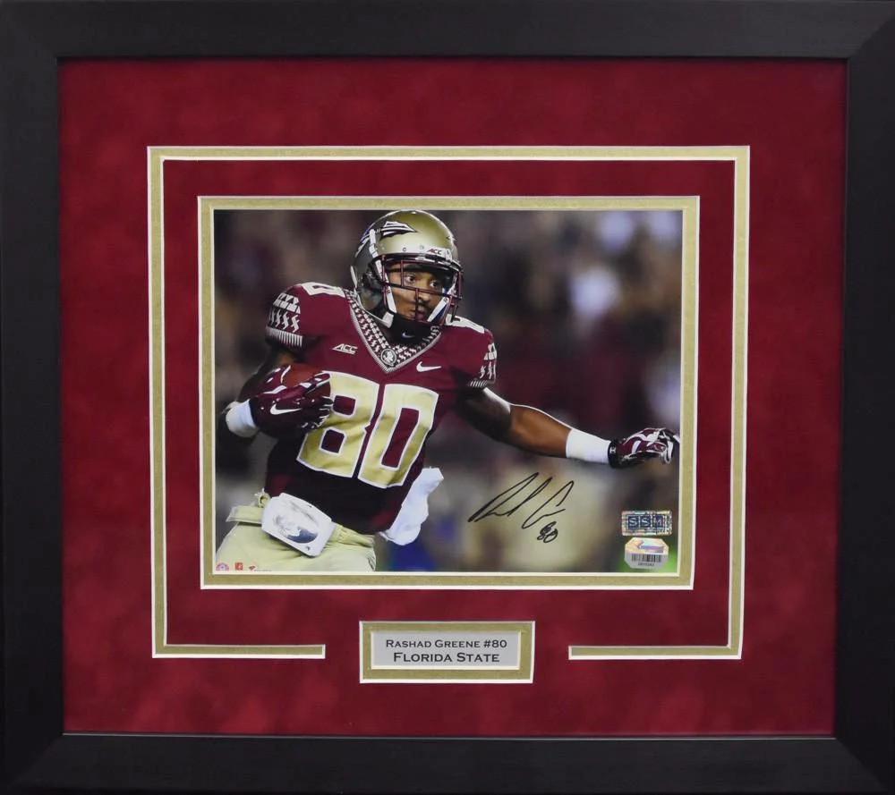 Rashad Greene Autographed Signed Florida State Seminoles 8x10 FRAMED PHOTO FANATICS 