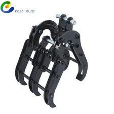 Mini Excavator Bucket Grapple - Adjustable Wide Jaw Claw for Digging & Grabbing