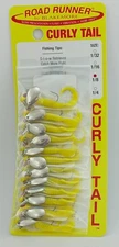 Blakemore 1603-02 Road Runner Curly Tail 1/8 oz Yellow Head Body